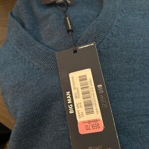 Hart Schaffner Marx Teal Crewneck Sweater